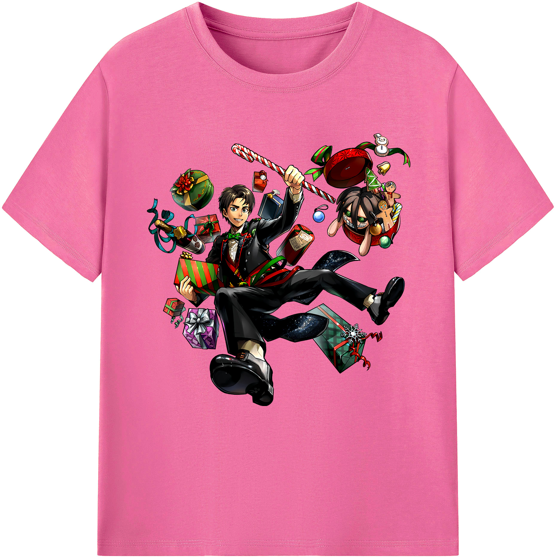 （画像用） 進撃の巨人 エレン･イェーガー Attack on Titan Eren Jäger レディースカジュアルプリントTシャツ（綿100％）